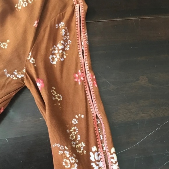 Urban Outfitters Ecote burnt orange lace up top - Picture 5 of 8